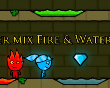 Fireboy and Watergirl 1 forest temple csókolózós HTML5 játék