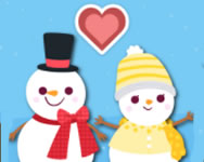Love snowballs xmas csókolózós HTML5 játék