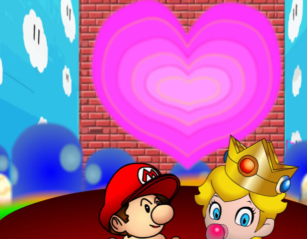 Mario lost in peach online játék